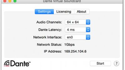 Dante Virtual Soundcard screenshot 1