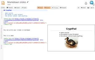 Markdown slides app