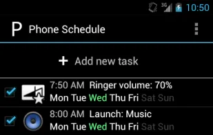 Phone Schedule screenshot 1