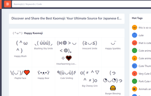 Cute Kaomoji screenshot 1