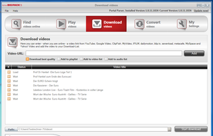 Batch-Download found Videos