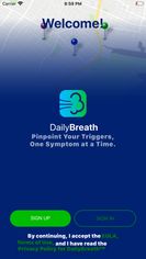 DailyBreath - Allergy &amp; Asthma screenshot 1