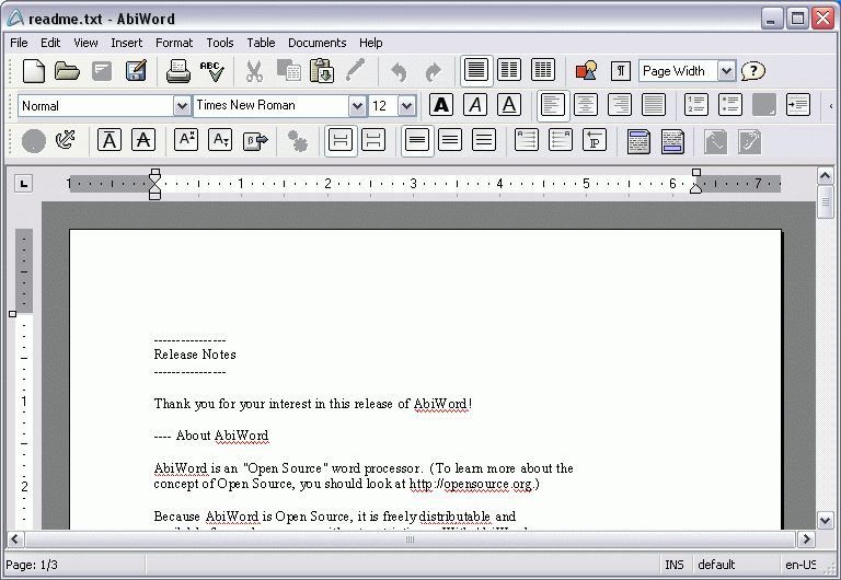 open source word processing software