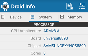 Droid Hardware Info screenshot 1