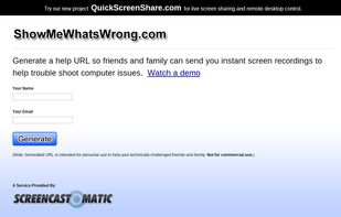 ShowMeWhatsWrong.com screenshot 2