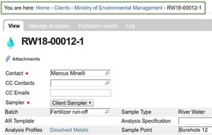 Bika LIMS screenshot 1