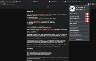 Privacy Redirect screenshot 1