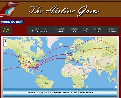 AirlineSim  The online airline simulation and management game
