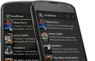 DroidShows screenshot 1
