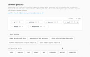 Random Sentence Generator screenshot 1