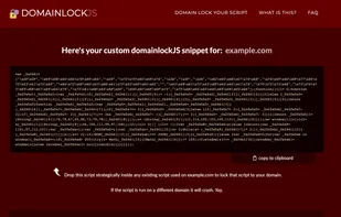 DomainLockJS screenshot 3