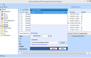 SysTools EML to PST Converter screenshot 2