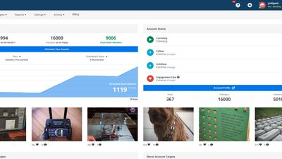 Dashboard of Stim Social