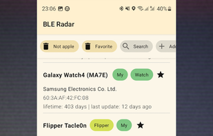 BLE Radar screenshot 1
