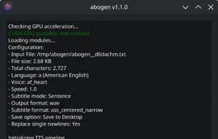 Abogen screenshot 1