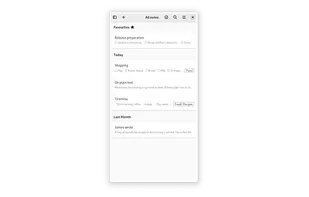 Notes overview mobile