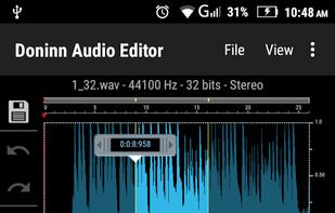 Doninn Audio Editor screenshot 1