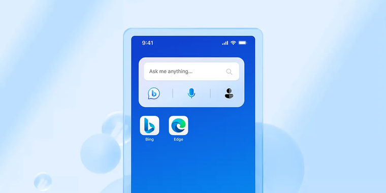 Microsoft presents exciting updates and features for AI-powered search on mobile devices, including Bing, Edge and more! image