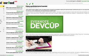 Main screen of the application
