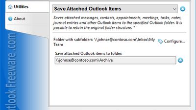 Save Attached Outlook Items screenshot 1