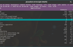 Picosnitch screenshot 1