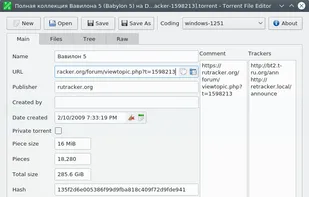 Torrent File Editor screenshot 1