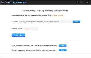 FoneGeek iOS System Recovery screenshot 1