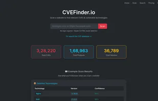 CVEFinder Home Page