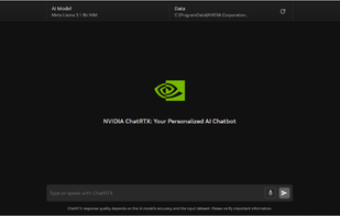 NVIDIA ChatRTX screenshot 1