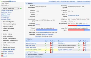 Virtualmin screenshot 1