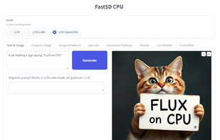 FastSD CPU screenshot 1