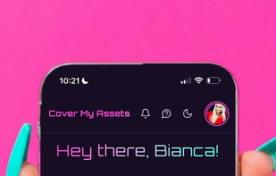 Our intuitive dashboard has links to each main feature