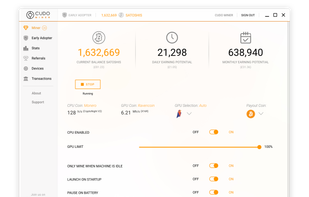 Cudo Miner screenshot 1