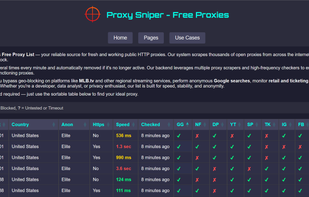 Proxy Sniper screenshot 1
