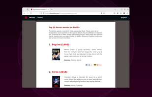 Movie recommendations