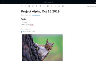 Nextcloud Text screenshot 1