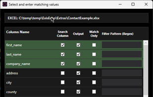 Fuzzy Logic Desktop Column Selection