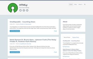 HTMLy screenshot 1