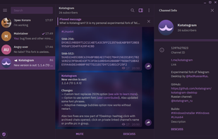 Kotatogram Desktop screenshot 1