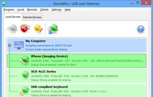 USB over Ethernet screenshot 1