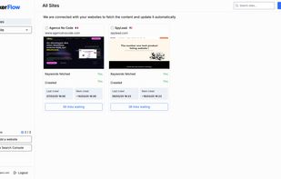 LinkerFlow's dashboard