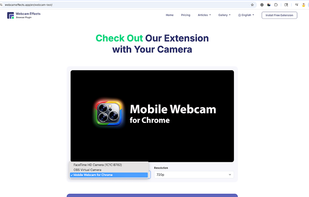 Mobile Camera selected