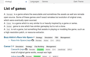 Open Source Game Clones screenshot 1