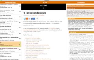 View website and comments next to each other
