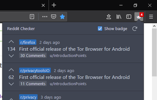 Reddit Checker screenshot 1