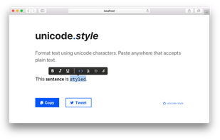 unicode.style screenshot 1