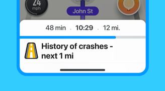 Waze introduces crash history alerts to enhance road safety thanks to historical data image