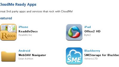 CloudMe Ready Apps