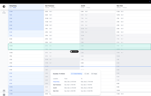 Share via Image, Link or Google Meeting invite