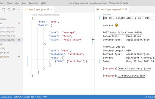 POST request with its http header results